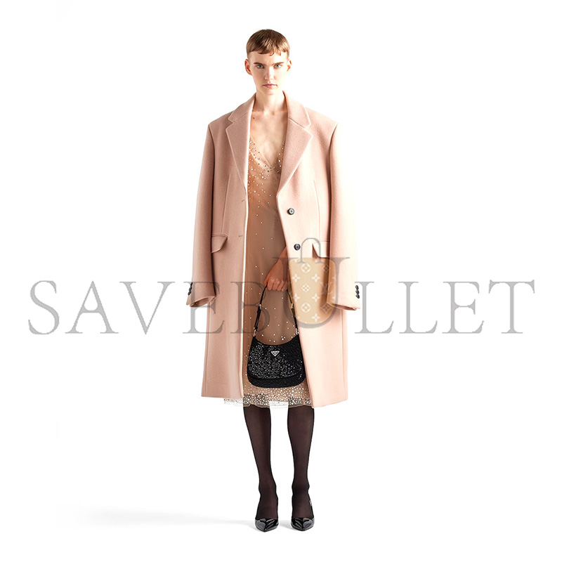 Pra*a cleo satin bag with crystals 1bc169 (22*18.5*4.5cm)